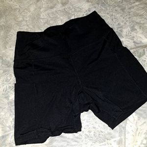 Black biker shorts